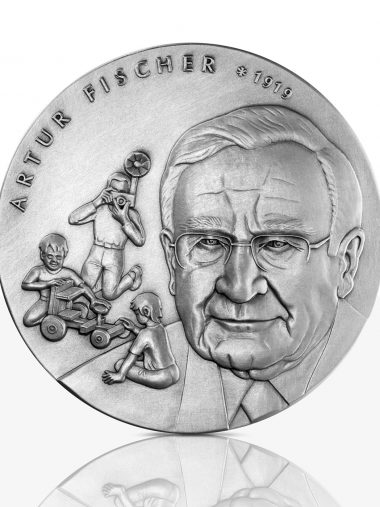 Artur Fischer – Silver medal in high relief