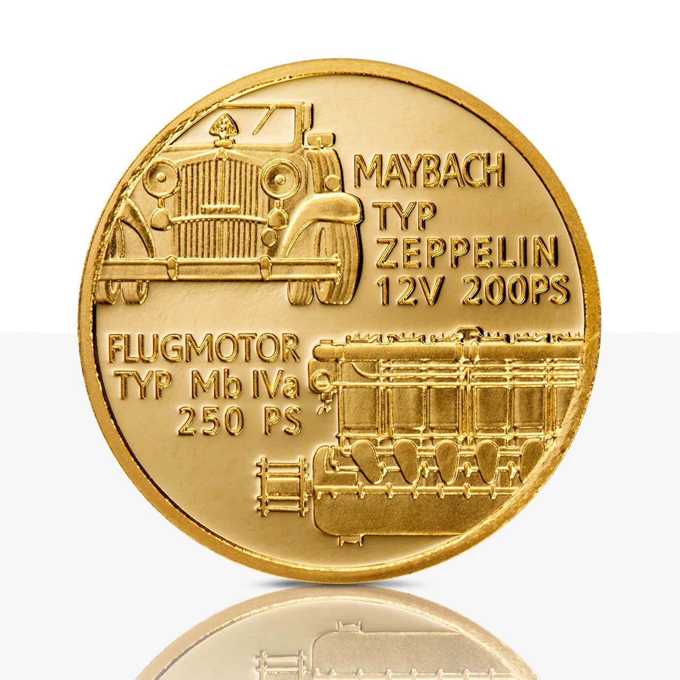 art medal Maybach gold