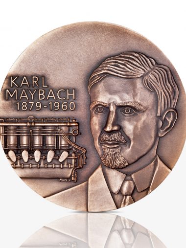 Karl Maybach – Hochrelief-Medaille Bronze