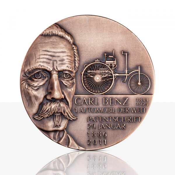 art medal Benz Daimler bronze