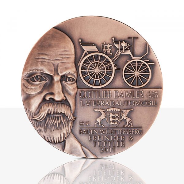 art medal Benz Daimler bronze