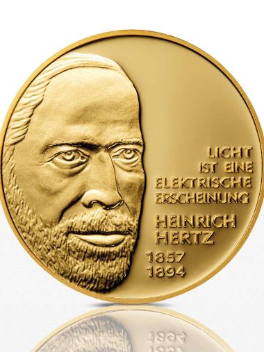 Heinrich Hertz – Feingoldmedaille Spiegelglanz