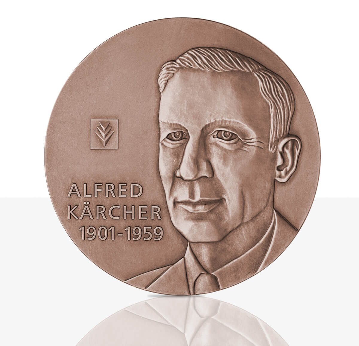 art medal Kärcher bronze front side