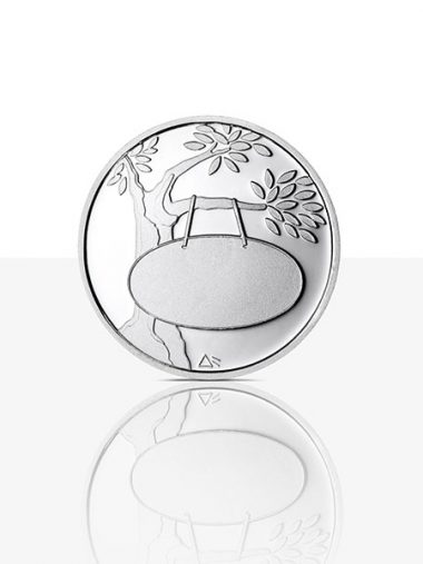 Birth medal, Sterling silver, proof