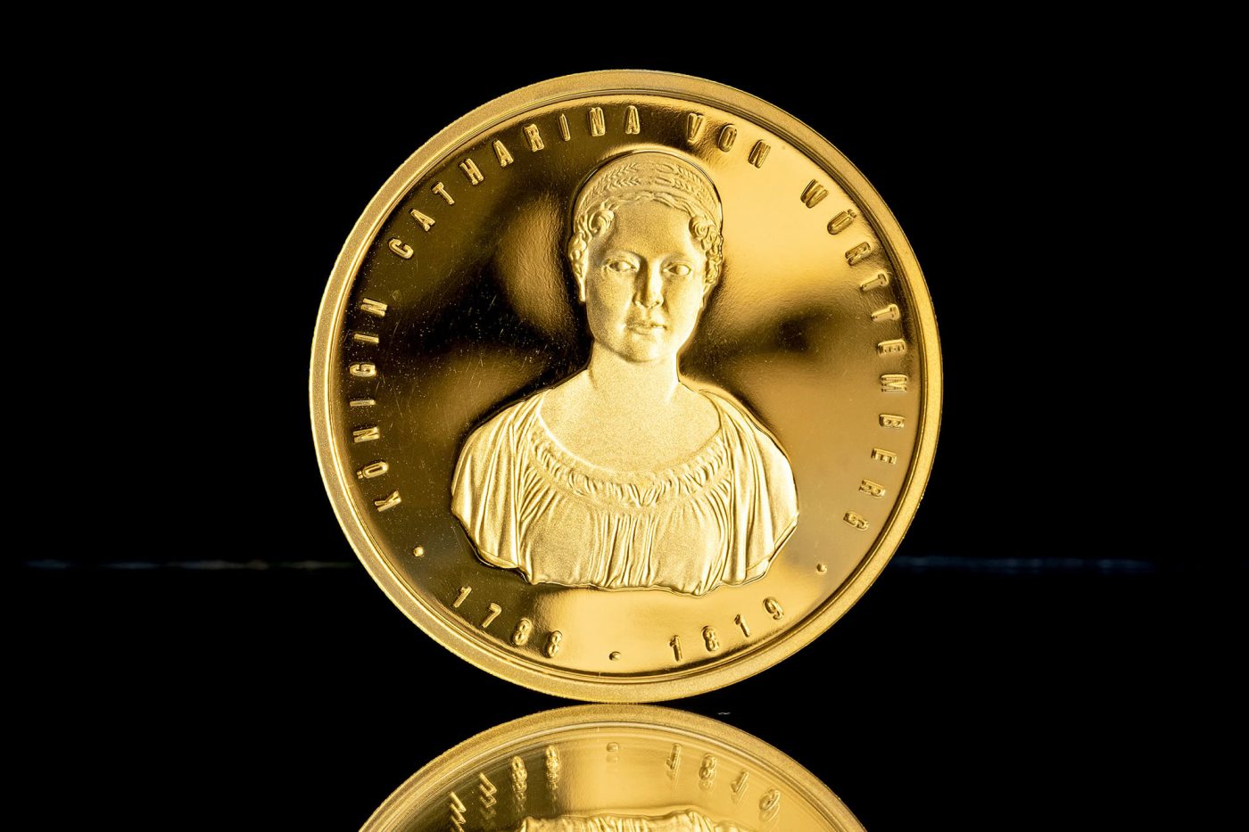 Medaille Königin Katharina / Grabkapelle in Feingold