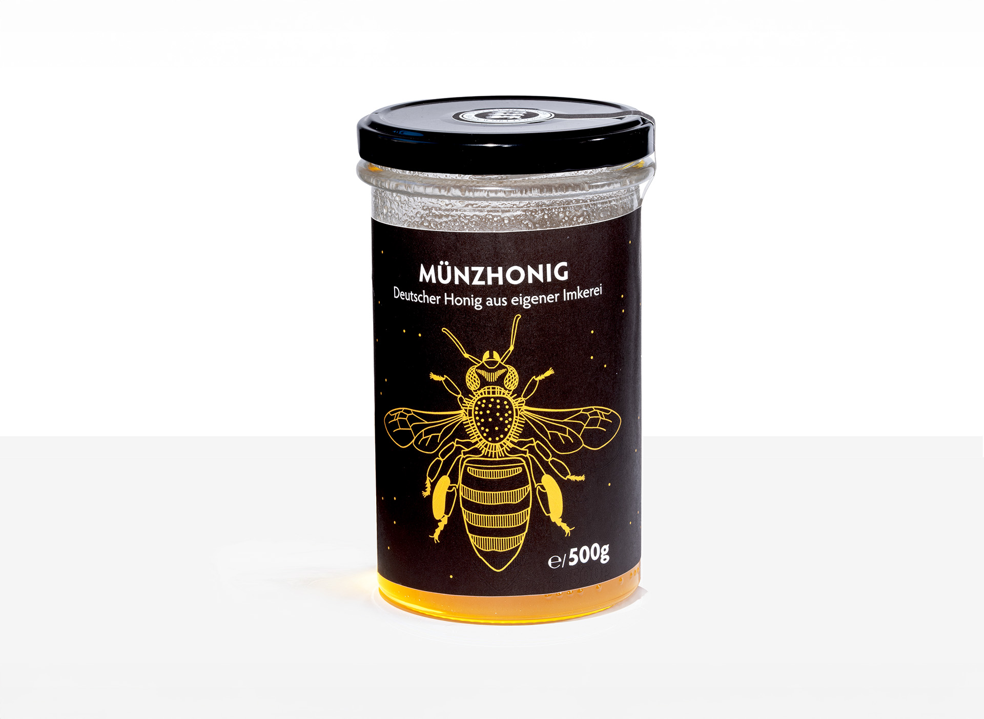 Münzhonig im 500g Glas