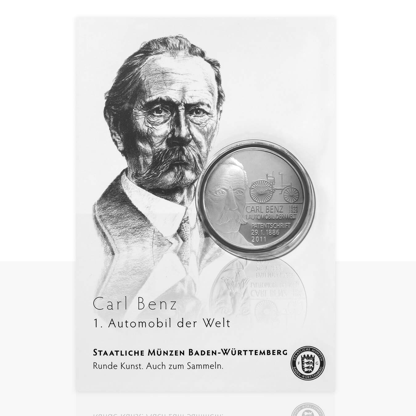 Medaillenkarte Benz