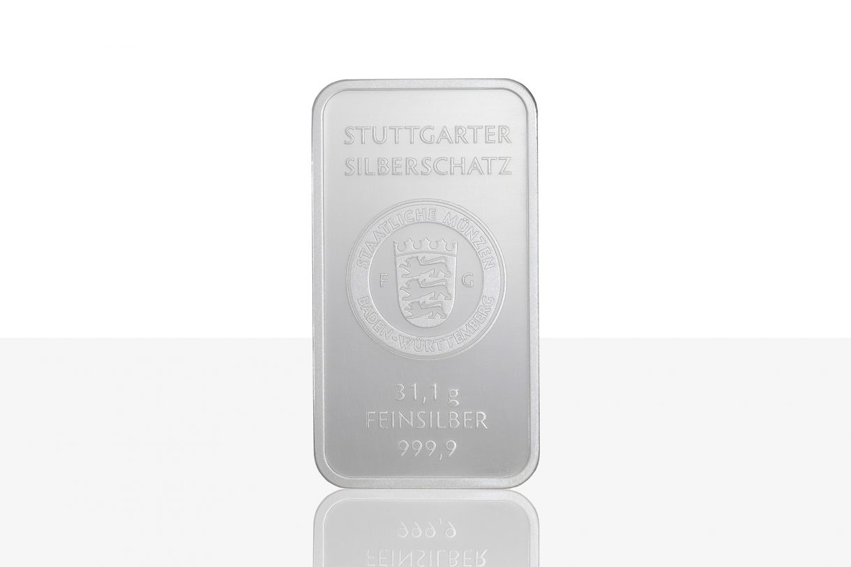 Silberbarren Stuttgarter Silberschatz in 1oz