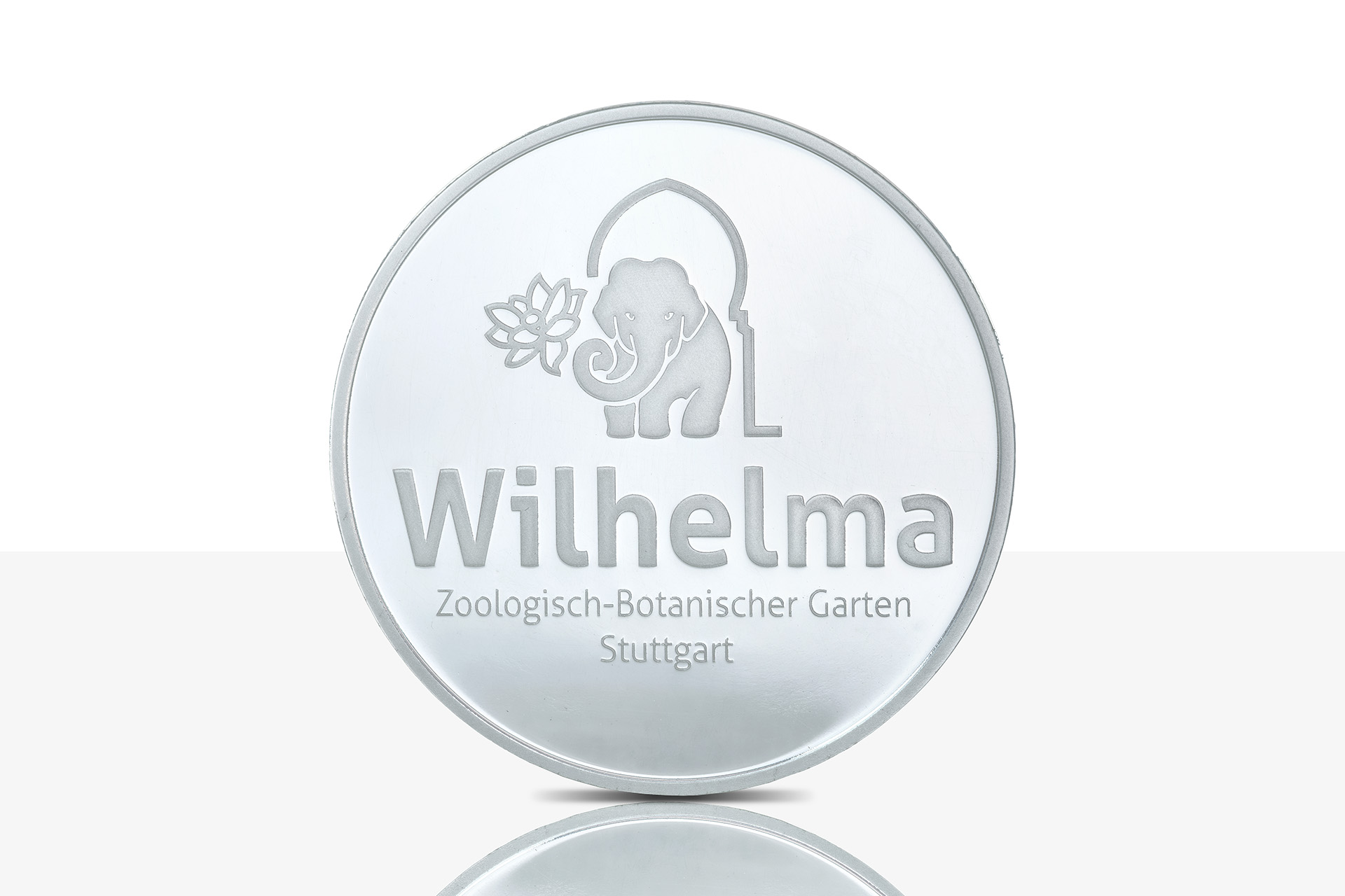 Feinsilbermedaille Wilhelma – Bild 2