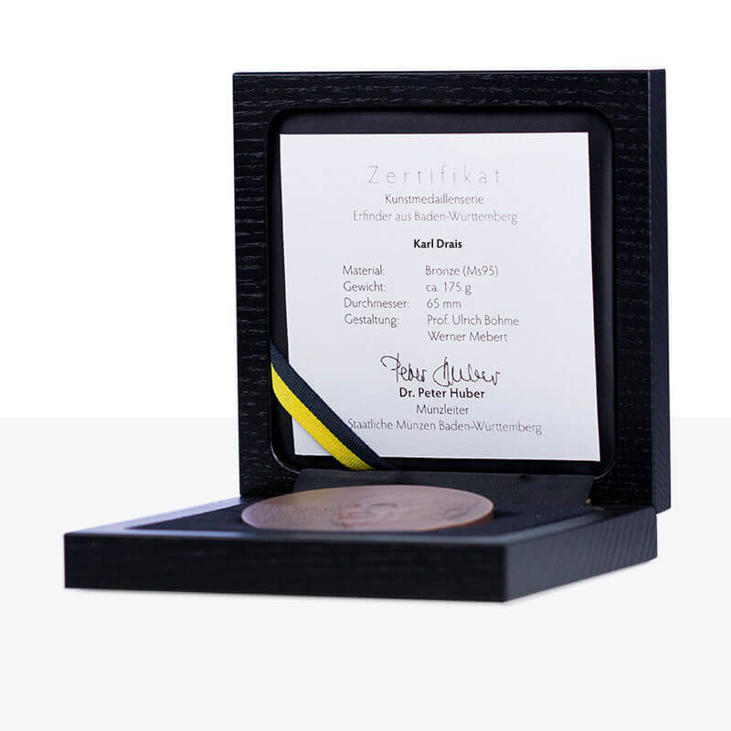 Kunstmedaille Etui Drais Bronze