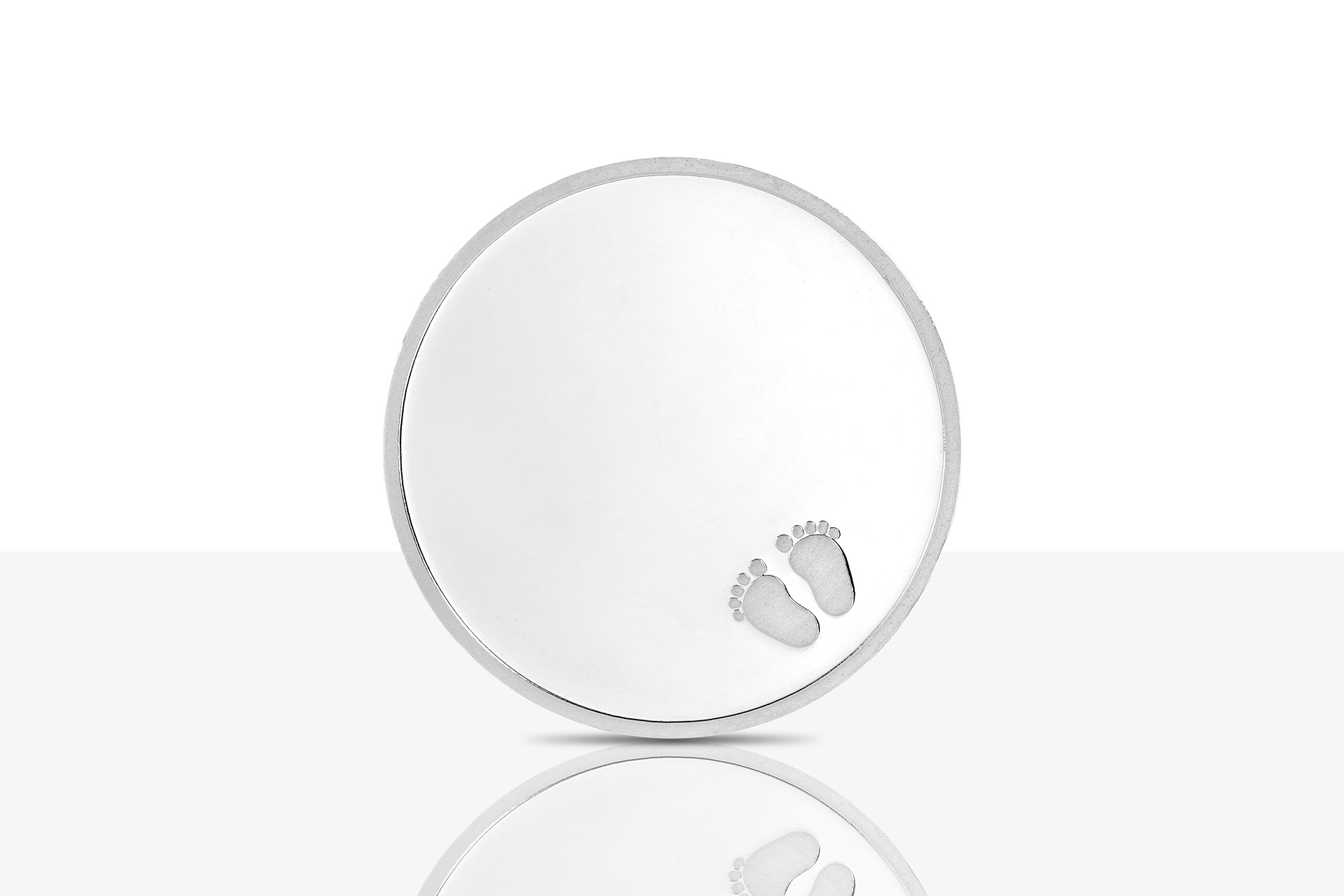 Geburtsmedaille "Füßchen" in Medaillenkarte – Bild 2