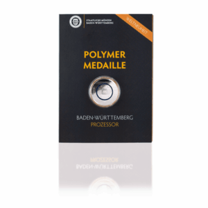 Polymermedaillen Baden-Württemberg mit blauem Polymerring